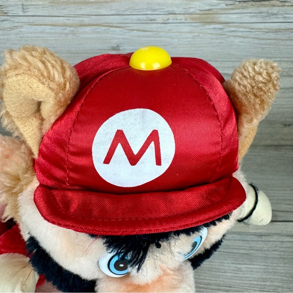 1990 ACME Super Mario Bros 3 Plush Tanooki Suit Stuffed Toy RARE - Picture 6 of 11